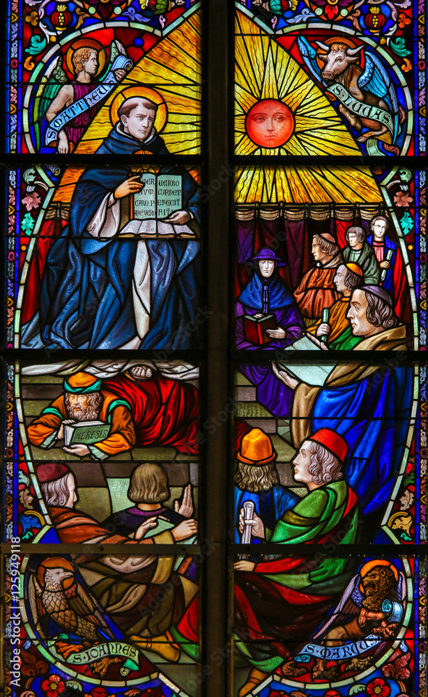 Saint Thomas Aquinas - Stained Glass Saint Thomas Aquinas - Stained Glass