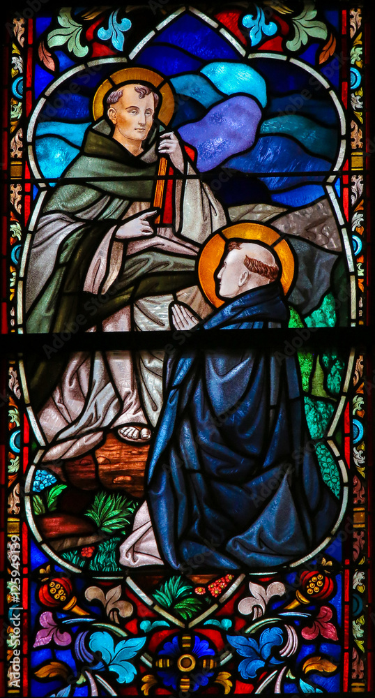 Saints Dominic and Thomas Aquinas - Stained Glass