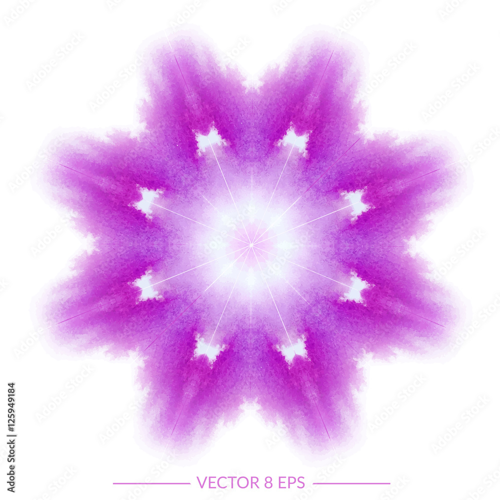 Obraz premium Vector watercolor mandala