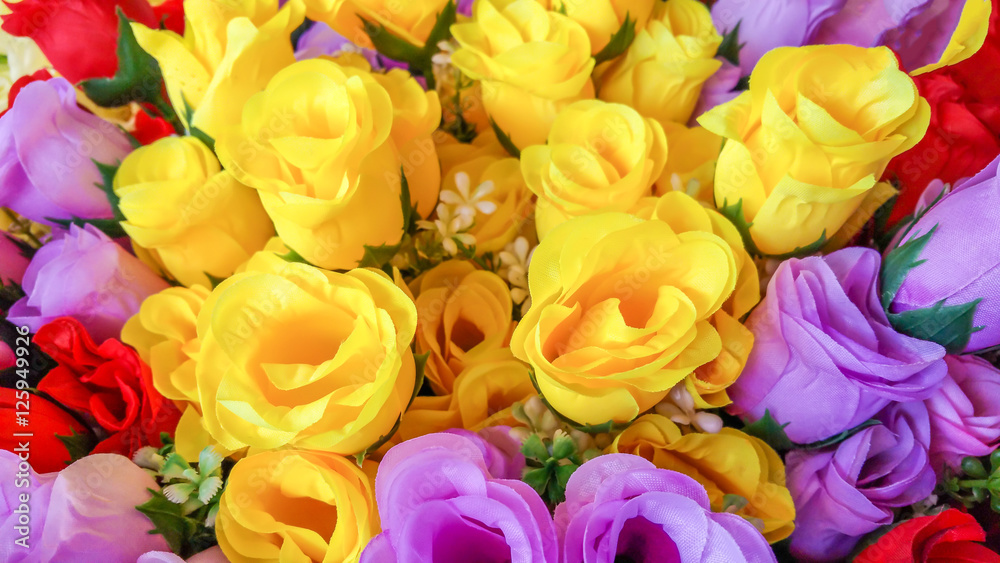 Fototapeta premium Abstract background of many Flowers in the garden For Valentine's Day ,Mother's Day, wedding, birthday, Easter,Christmas, Pastel colors. Spring. Summer.