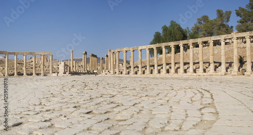 Roman Forum Jerash (Gerasa) a Roman Decapolis city, Jordan
