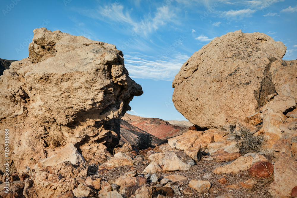 Big Rocks in desert of Southern Nevada, USA