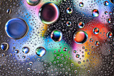 Macro Abstract water droplets