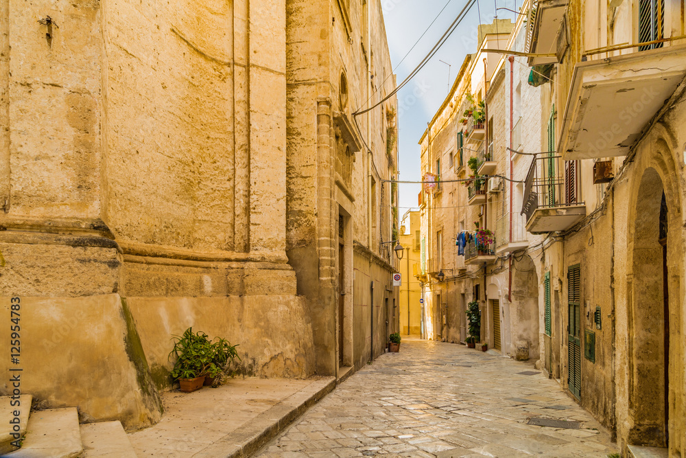 Ancient village road in Italy