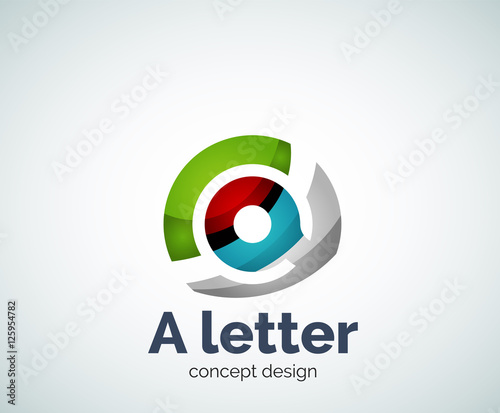 Free Download Vector A letter concept logo template - GFXLoad