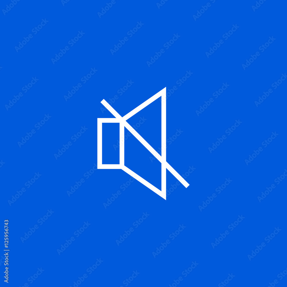 Mute sound icon vector, clip art. Also useful as logo, web UI element, symbol, graphic image, silhouette and illustration. Mute sound icon vector, clip art. Also useful as logo, web UI element, symbol, graphic image, silhouette and illustration.
