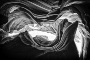 Fotobehang Canyon Golvende patronen in canyonwand  © Asim Patel
