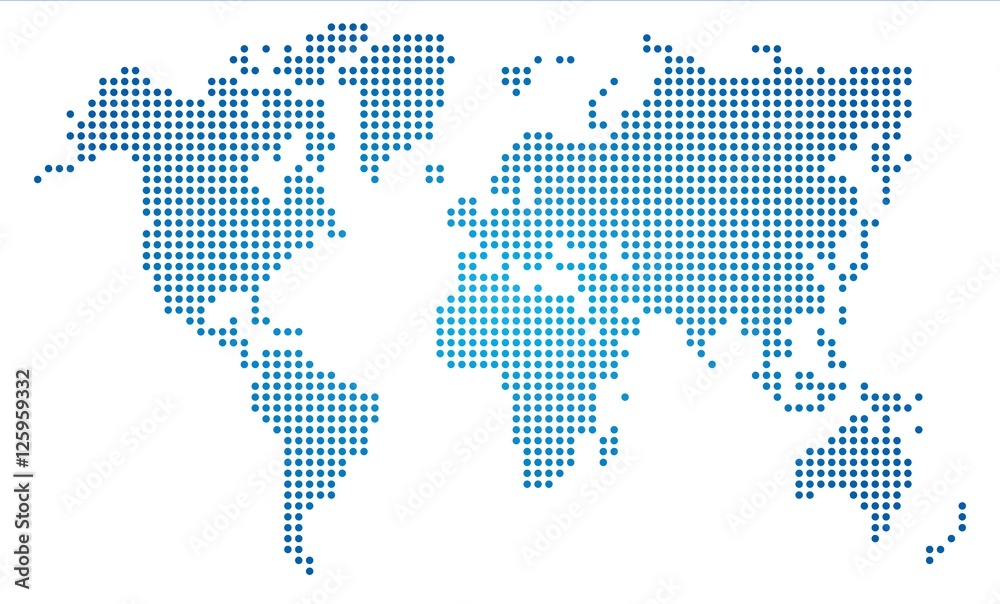 Dot world map
