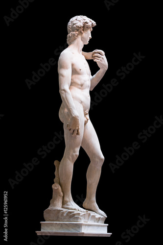 David Statue by Michelangelo in Galleria dell'Accademia (uffizi museum) in Florence. Italy.