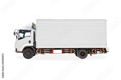 Truck Isolated on White photo