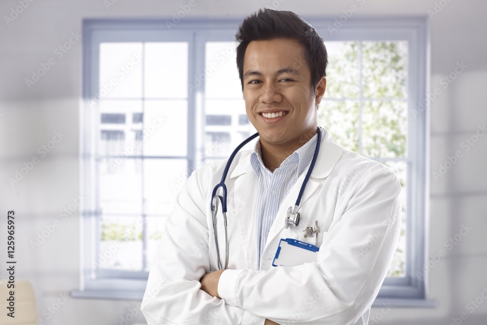 Portrait of happy doctor Portrait of happy doctor