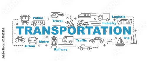 transportation vector banner