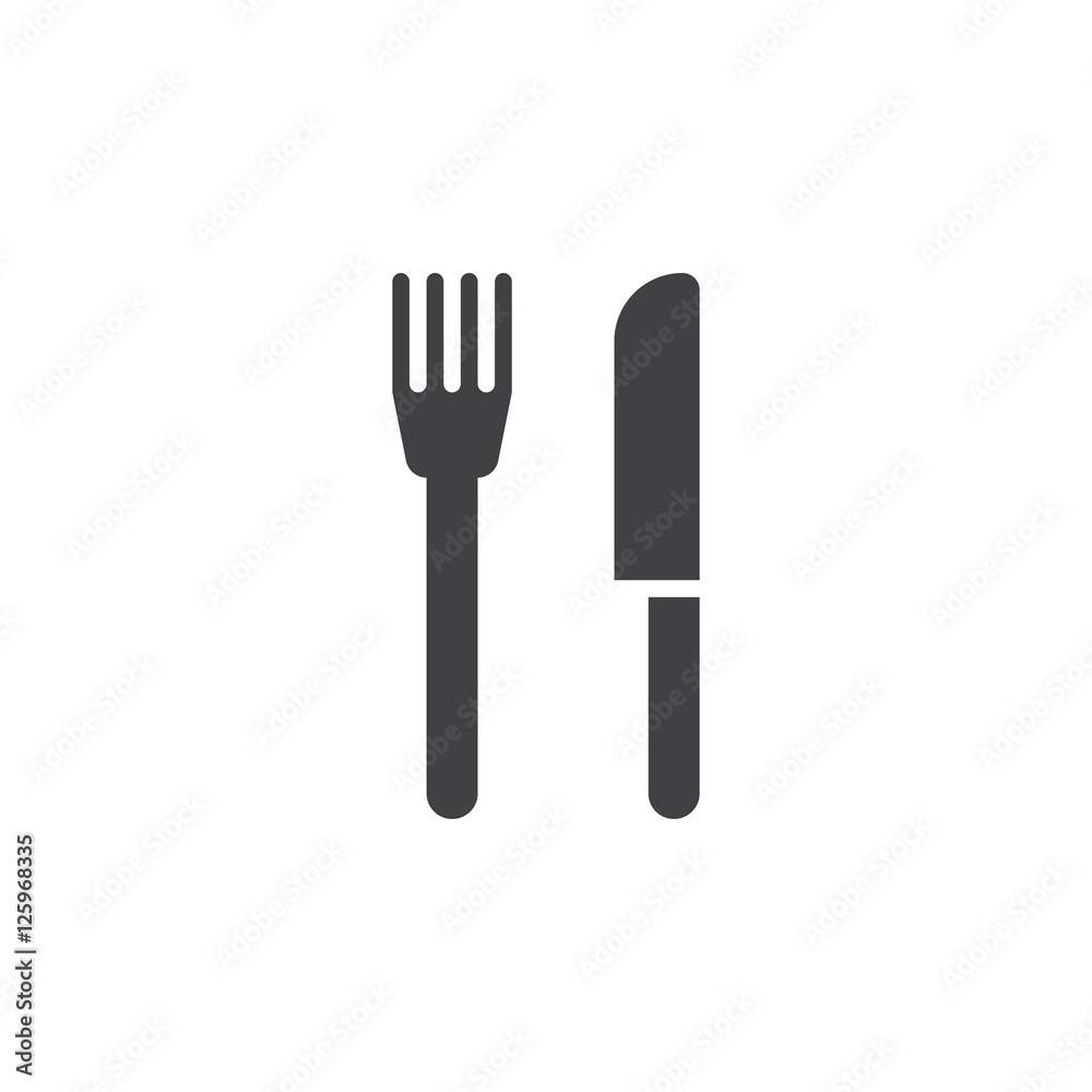 Restaurant symbol. fork and knife icon vector, solid flat sign, pictogram isolated on white, logo illustration Restaurant symbol. fork and knife icon vector, solid flat sign, pictogram isolated on white, logo illustration