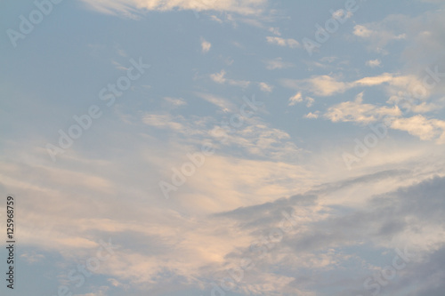 blue sky with white cloud background