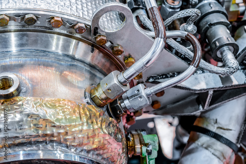 Принти на полотні Detail of gas-turbine auxiliary power unit.