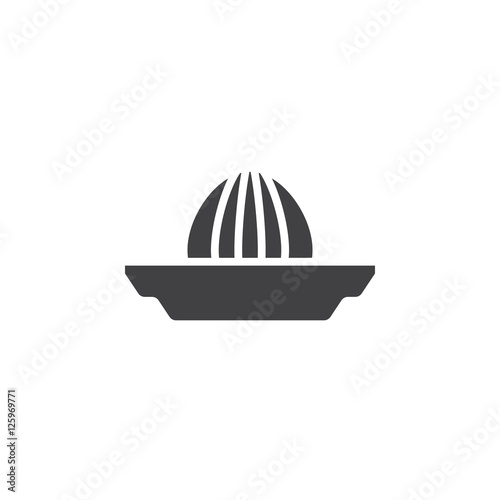 Citrus squeezer icon vector, Juice Extractor solid flat sign, pictogram isolated on white, logo illustration
