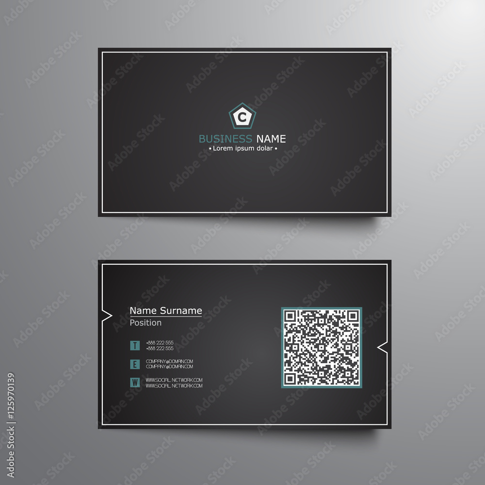 Business card template Business card template