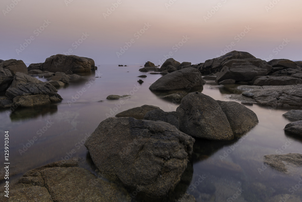 Coast of Sanxenxo (Pontevedra, Spain).