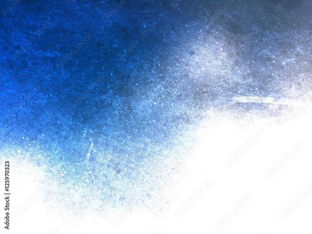 Blue and white gradient grunge concrete wall background