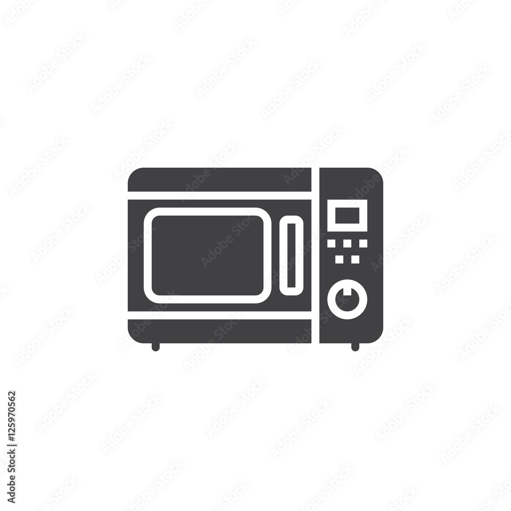 microwave oven icon vector, solid flat sign, pictogram isolated on white, logo illustration microwave oven icon vector, solid flat sign, pictogram isolated on white, logo illustration