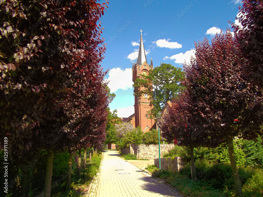 Obraz premium Evangelisch-Lutherische Kirche in Feldberg