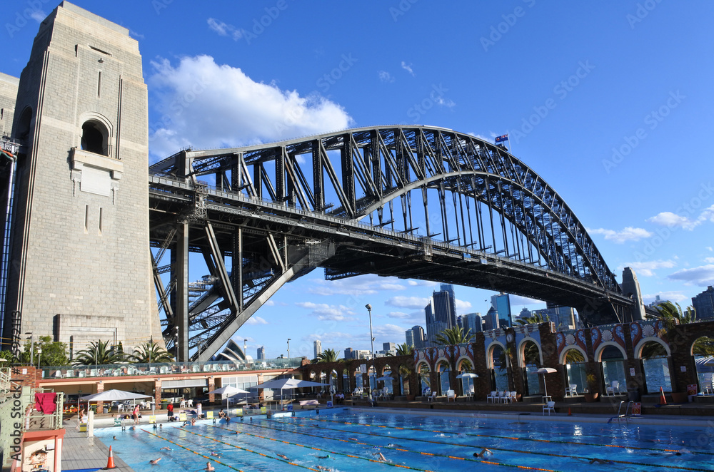 eople swim in North Sydney Olympic Pool Sydney New South Wales A eople swim in North Sydney Olympic Pool Sydney New South Wales A