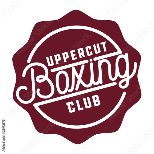 Color vintage Boxing emblem