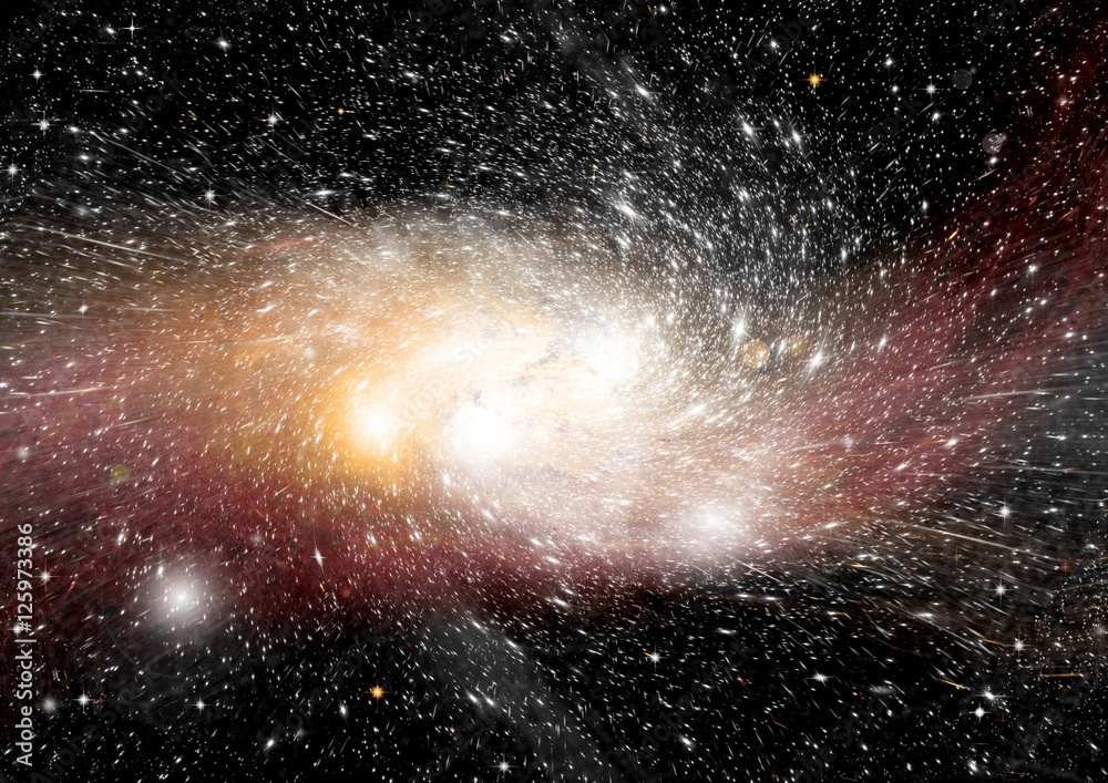 Obraz premium galaxy in a free space