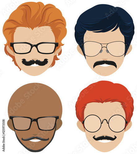 Men and mustache styles