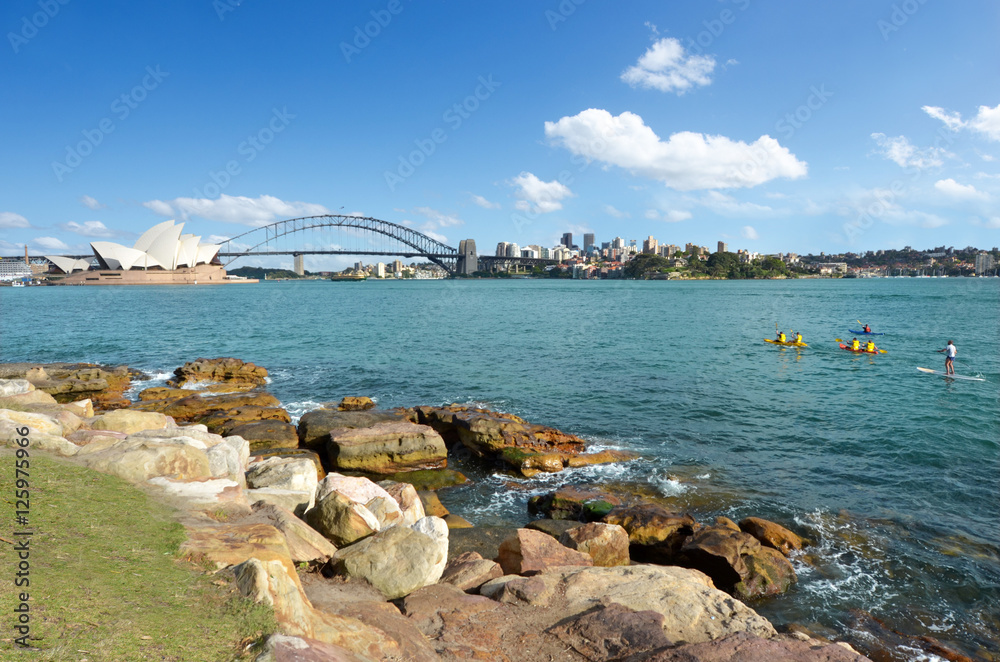Sydney Harbour skyline Sydney New South Wales Australia