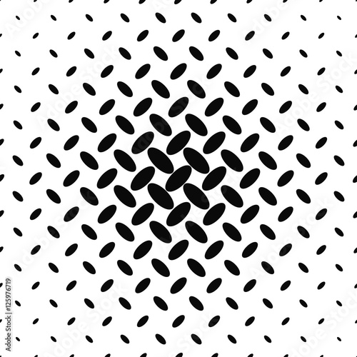 Black and white diagonal ellipse pattern