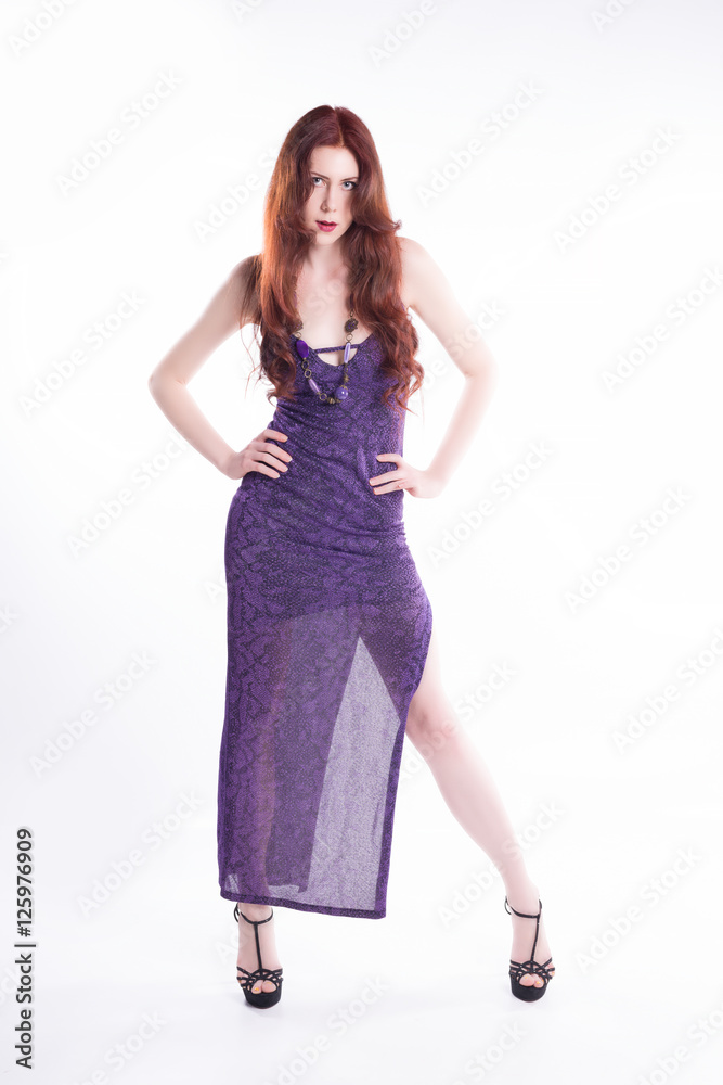 Fototapeta premium Isolated fashion model
