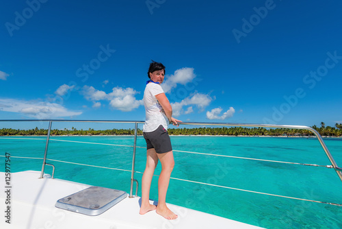  woman on a yacht © dbrus