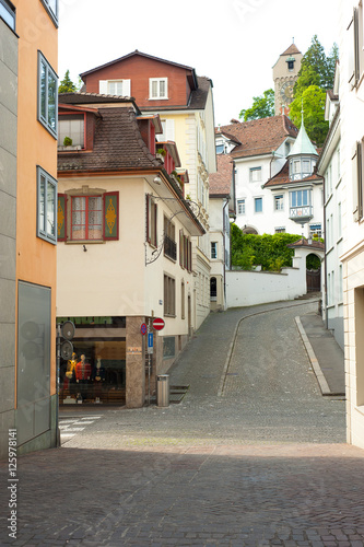 Street in the old city center of Luzern. Switzerland © jackan