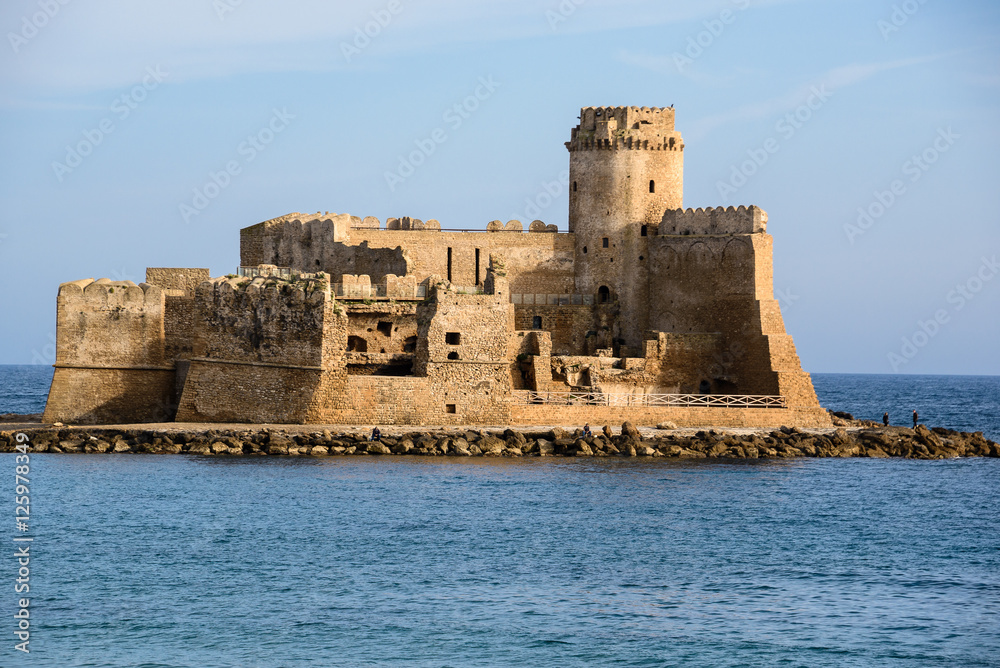 Castle of Le Castella at Capo Rizzuto, Calabria (Italy)