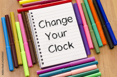 Change your clock text concept