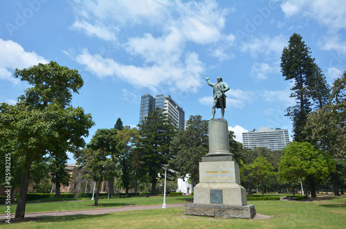 Captain James Cook monument Hyde Park Sydney New South Wales Aus