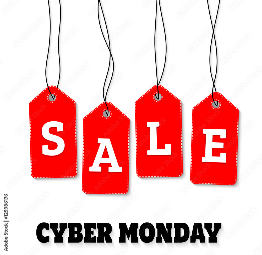 Cyber monday sale vector background