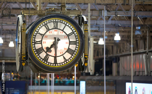 Clock of the Waterloo international train station