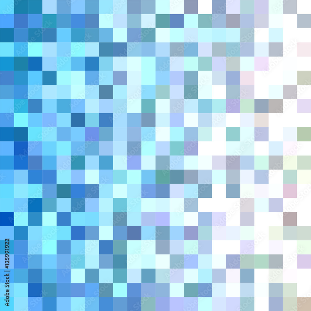 Light blue square mosaic background Light blue square mosaic background