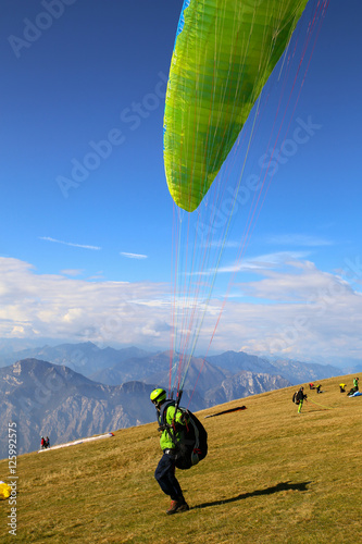 paragliding on garda lake