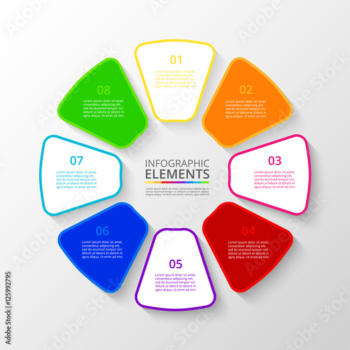 Vector business template for presentation.