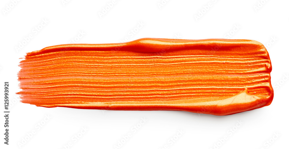 Obraz premium Orange paint stroke