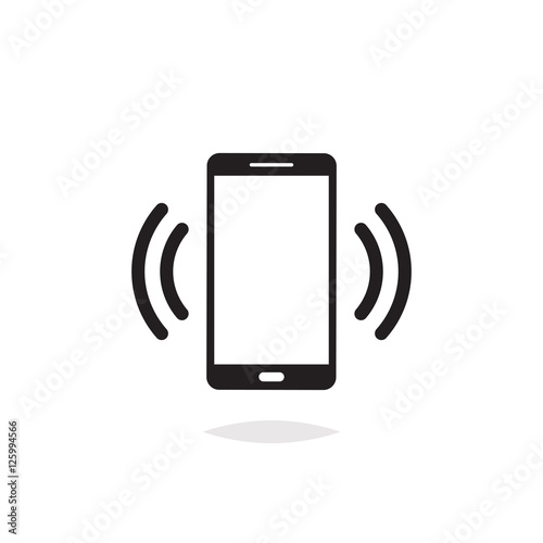 Phone vibrating icon vector