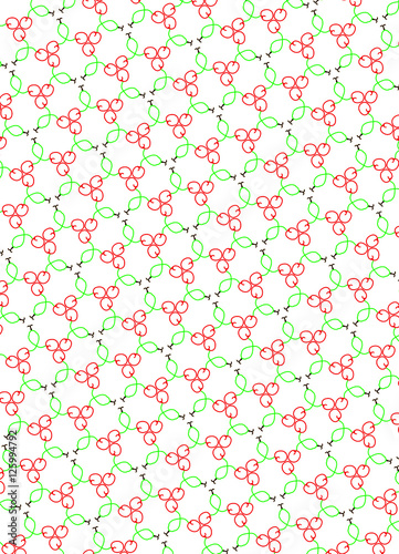 Illustrated repetitive pattern