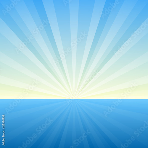 Sunburst Background. Cover Template. Vector Illustration