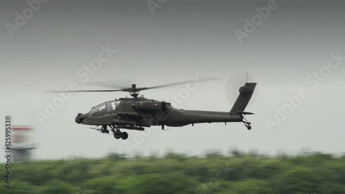 10943 Apache AH-64 Helicopter on patrol
