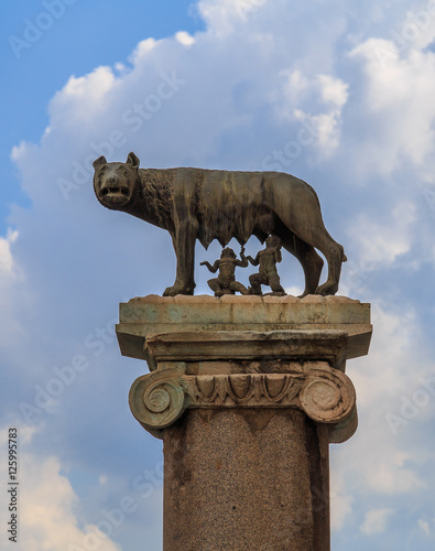Wolf, sculpture personifying Rome, vertically