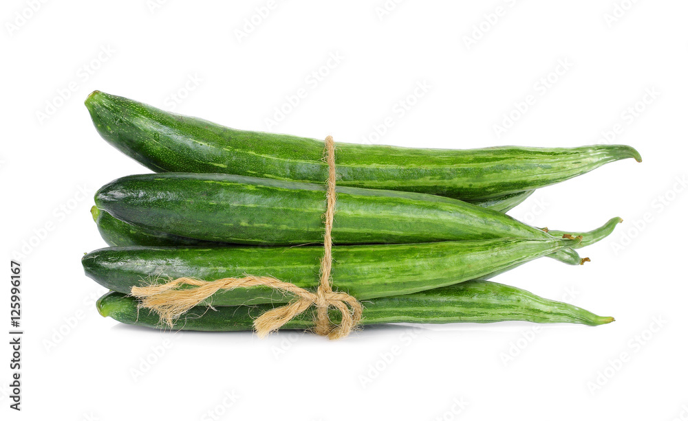 Snake gourd isolate on white background Snake gourd isolate on white background