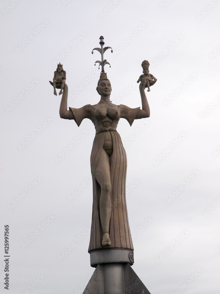 revolving statue located at the entrance of the port of Konstanz revolving statue located at the entrance of the port of Konstanz
